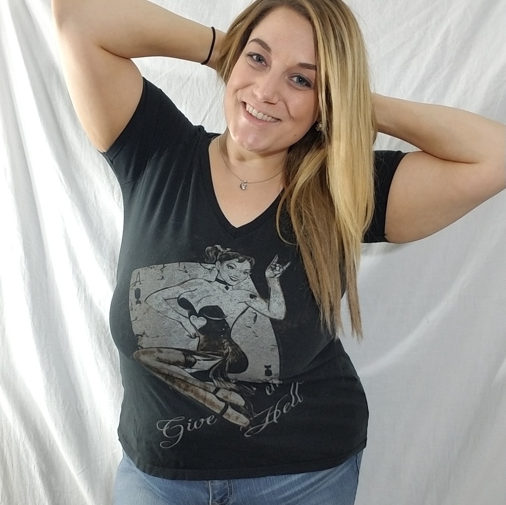 TORRID - Pin Up Girl "Give Em Hell" Tee
